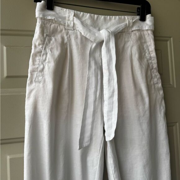 Anthropologie White Nias Trousers Pants By Ett Twa Size 0 - Picture 5 of 16